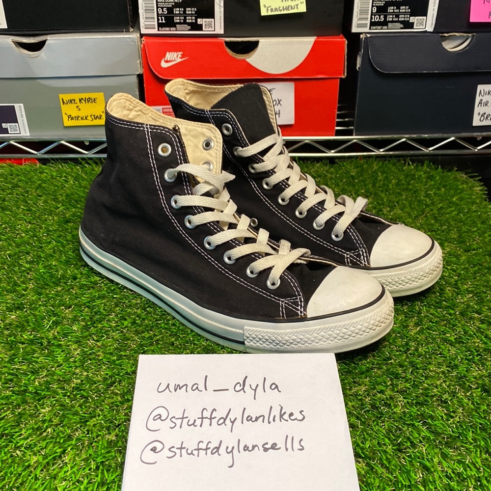 Worn! Converse All Star Chuck Taylor - Black & White - Size 10.5M